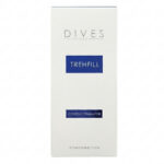 DIVES MED Trehfill 2ml pre-filled syringe box, an advanced hybrid tissue stimulator utilizing hyaluronic acid and trehalose for facial contouring.